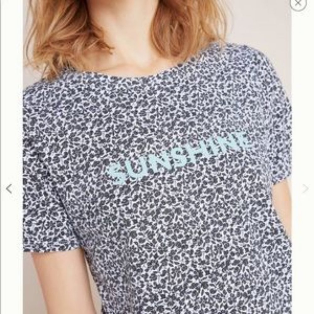 Anthropologie "Sunshine" Tee by Court and Rowe